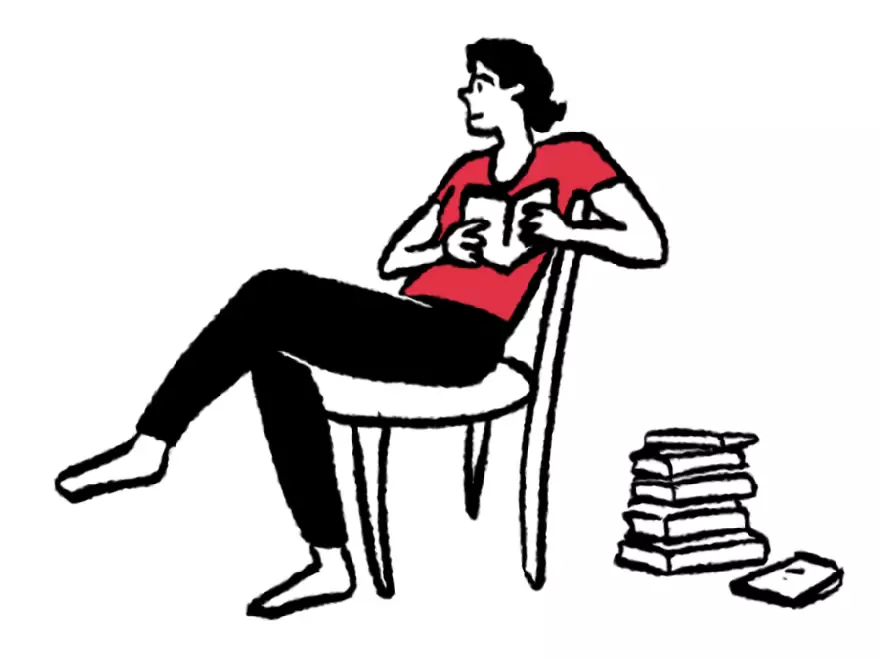 A man sitting on a chair